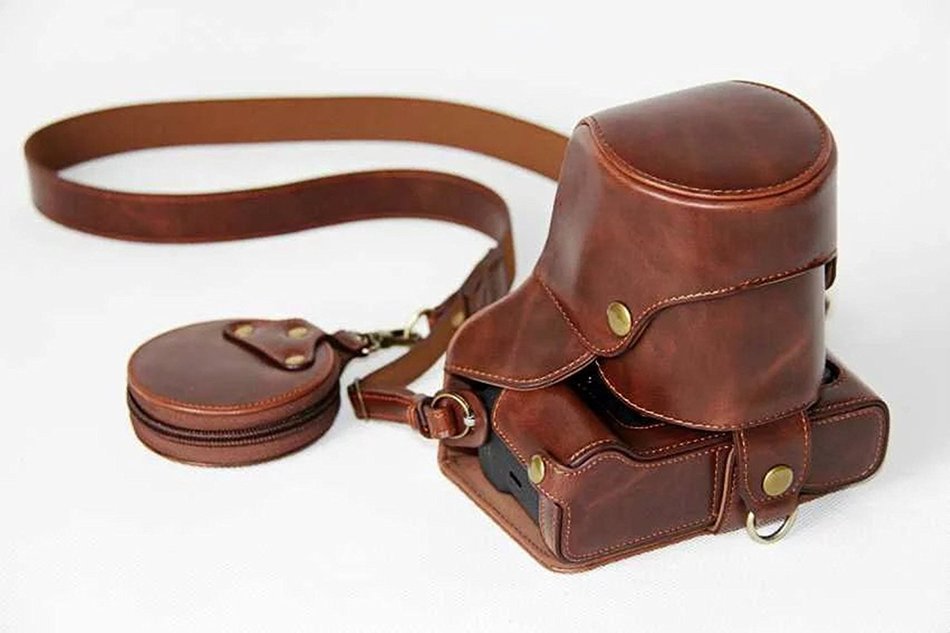 xhorizon TM FL1 Full Protection Bottom Opening Version Protective Leather Camera Case Bag with Tripod Design for... N60