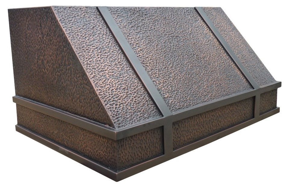 Copper Best H11 362118H Range Hood Copper 36 x 21 x 18 in with Antique Tone and Hammered Finish