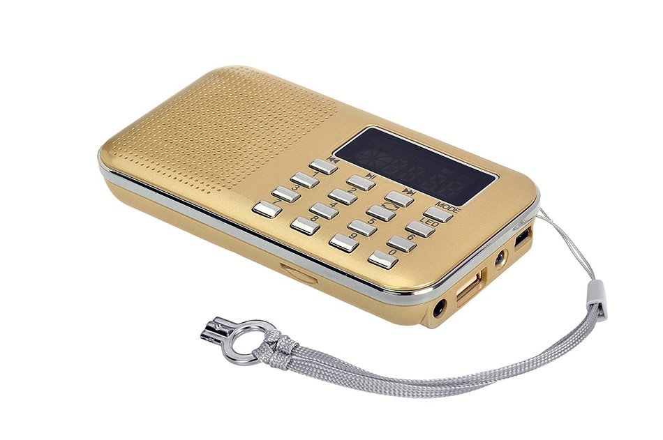 TimornTM Fashion Stereo Sound FM Radio Support TF Card / USB Disk with LED Screen Display Suitable for Mobile... N14