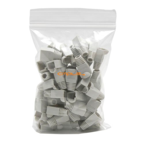 Cmple - RJ-45 Color Coded Strain Relief Boots - BLACK (50pcs) N5
