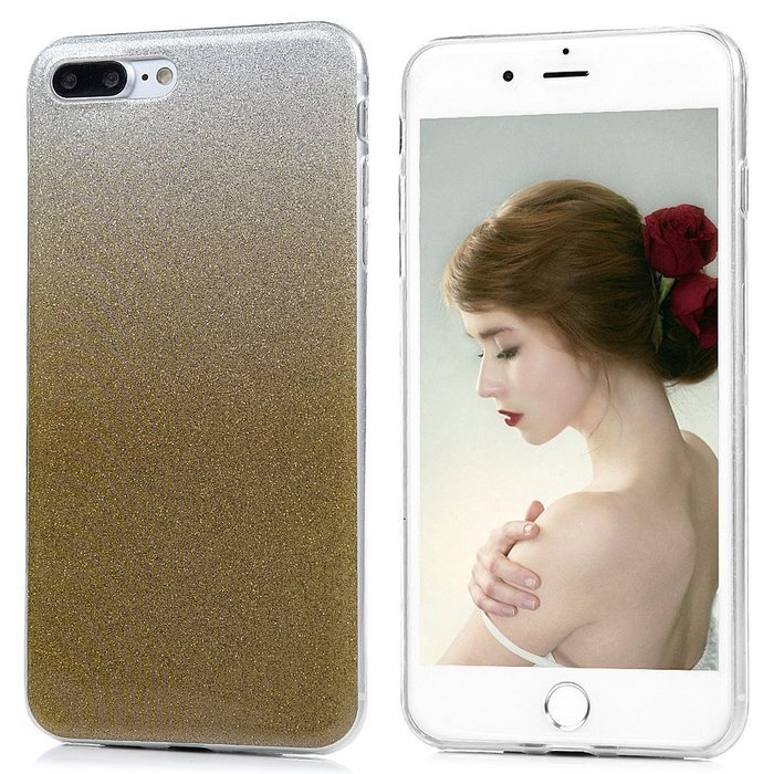 iPhone 7 Plus Case (5.5 inch) - Shockproof Flexible Soft TPU Rubber Skin Gel Bumper Protective Case Shiny Glitter... N46
