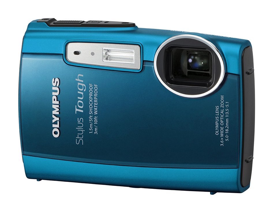 Olympus Stylus Tough 3000 12 MP Digital Camera with 3.6x Wide Angle Zoom and 2.7-inch LCD (Blue) (Old Model)
