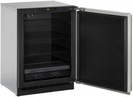 U-Line U2224RS00B 24" 2000 Series Built In Counter Depth Compact Refrigerator with 4.9 cu. ft. Capacity, in Stainless... N2