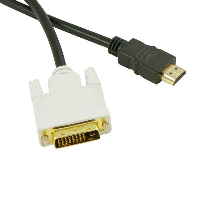Fullink Gold-Plated DVI-D Dual Link Male to HDMI to Female Adapter - 4K Resolution Ready N2