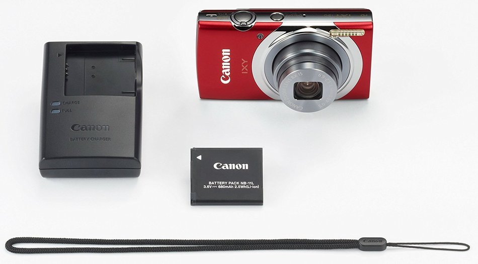 Canon Digital Camera IXY 130 about 16MP 8 times optical zoom IXY130 (Gray) - International Version N6