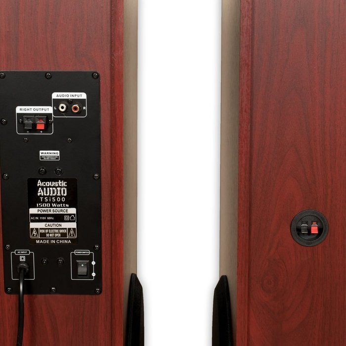 Acoustic Audio TSi500 Bluetooth Powered Floorstanding Tower Home Multimedia Speaker Pair N2