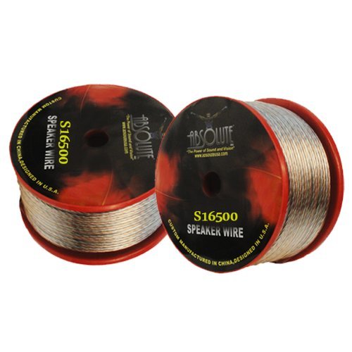 Absolute S16500 500-Feet Spool of 16 Gauge Speaker Wire