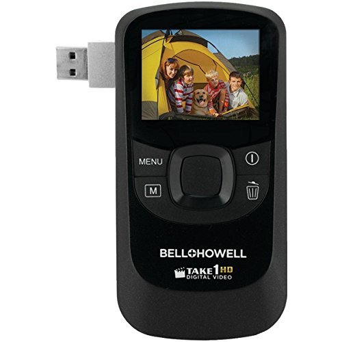 New BELL+HOWELL T10HD-BK 5.0-Megapixel 1080p Take1HD Digital Video Camcorder with Flip-out USB (Black)