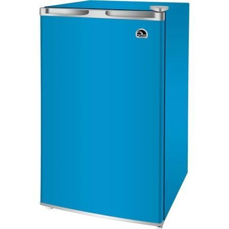 Igloo 3.2-cu. ft. Refrigerator, Reversible door,Flat-back design, Adjustable leveling legs, BLUEcolor