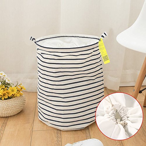 MuLuo Large Waterproof Cloth Folding Clothes Laundry Basket Toy Storage Basket Drain Laundry Basket with A Lid... N11