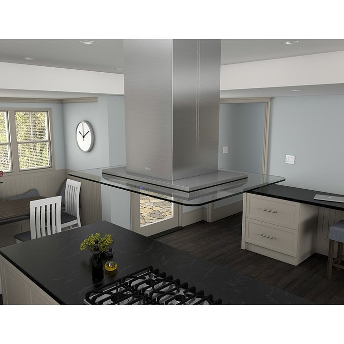 Zephyr 42W in. Verona Island Range Hood
