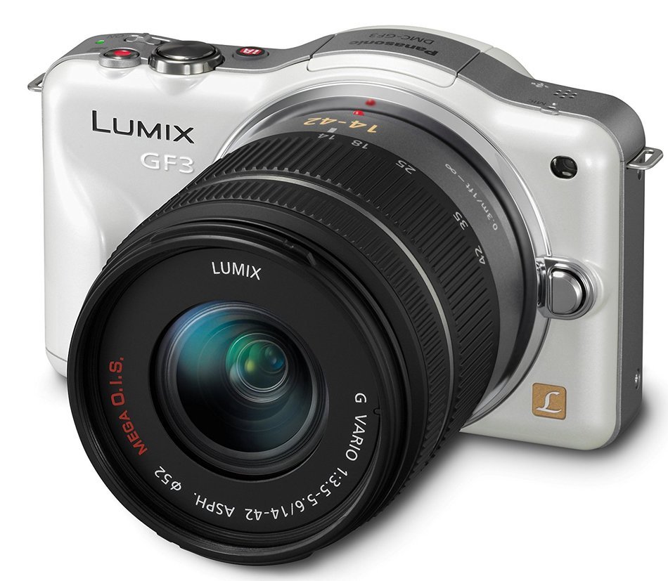 Panasonic Lumix DMC-GF3KW 12 MP Micro 4/3 Compact System Camera with 3-Inch Touch-Screen LCD and 14-42mm Zoom... N7