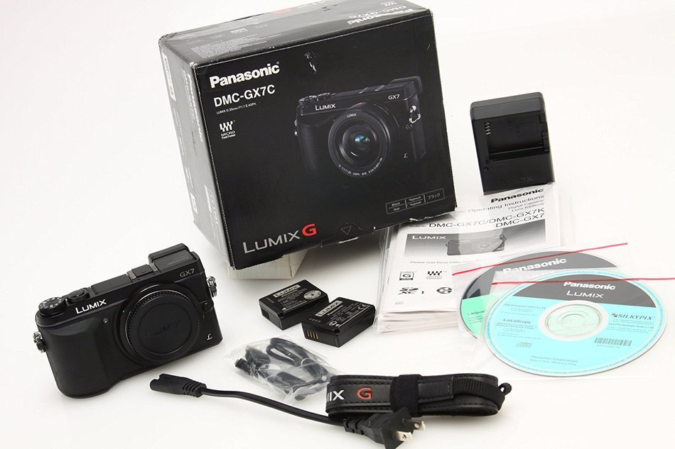 Panasonic LUMIX GX7 DMC-GX7K DMCGX7K 16.0 MP Mirrorless Micro Four Thirds DSLM Camera - Body Only (Black)