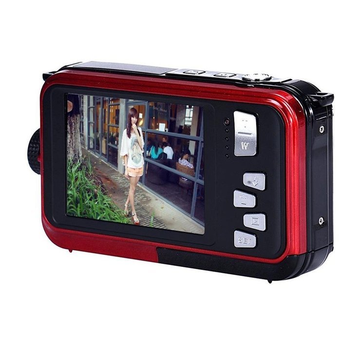 SSstar HD 1080P Double Screens Waterproof Digital Camera 2.7 inch + 1.8 inch Screens CMOS 16x Zoom Camcorder Mini... N6