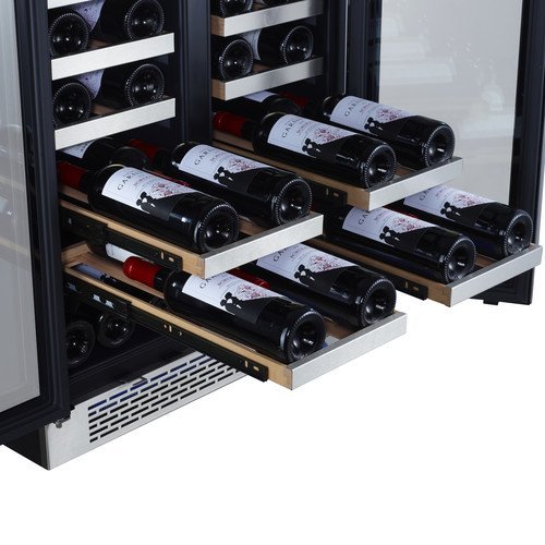 Avallon 42 Bottle 24" Dual Zone French Door Built-In Wine Cooler N2