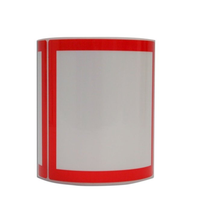 Udo400 Printer Ghs Diamond 100Mmx100Mm White Squares With Red Border - Roll