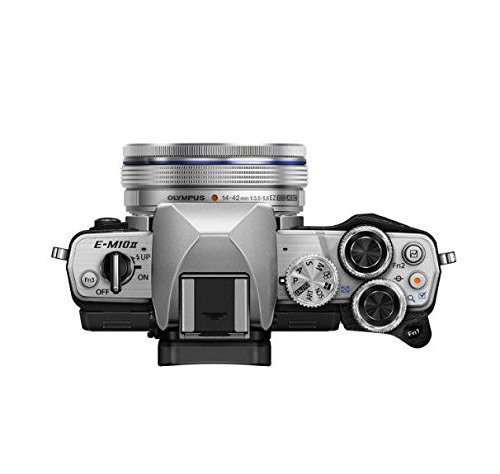Olympus OM-D E-M10 Mark II Mirrorless Digital Camera with 14-42mm EZ Lens (Silver)- International Version (No... N2
