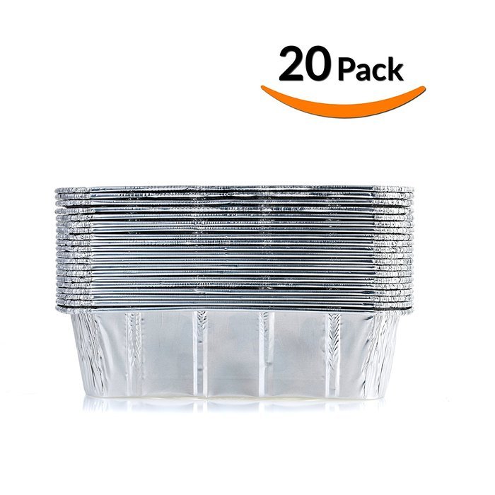DOBI Loaf Pans - Disposable Aluminum Foil 2Lb Bread Pans, Standard Size - 8.5 X 4.5 X 2.5 Inches, Pack of 30.... N5