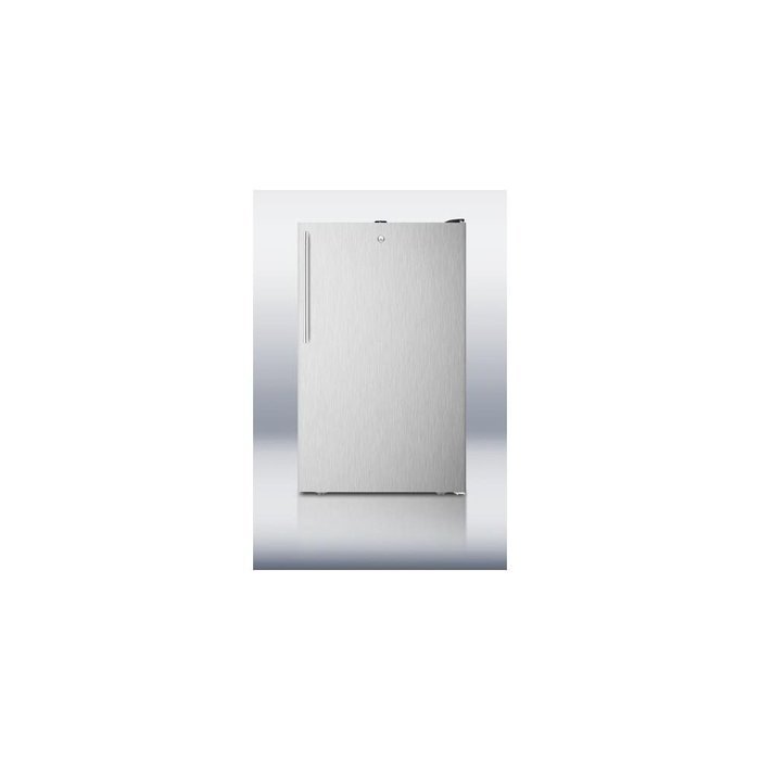 Summit FF521BLBI7SSHVADA: Commercially listed ADA Compliant 20" wide built-in undercounter all-refrigerator, auto... N4