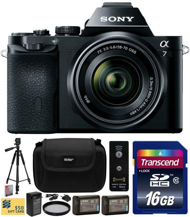 Sony a7K A7 Full-Frame DSLR 24.3 MP Interchangeable Digital Lens Camera FE 28-70mm f/3.5-5.6 OSS Lens with Beginner...