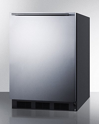 Summit FF7BSSHHADA: ADA compliant commercial all-refrigerator for freestanding use, with black cabinet, stainless... N2