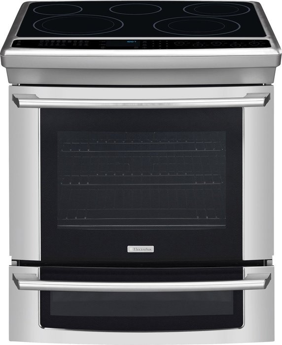 Electrolux IQ-Touch Series EI30ES55JS 30" Slide-in Electric Range with 5 Radiant Elements, 4.2 cu. ft. Third Element... N2