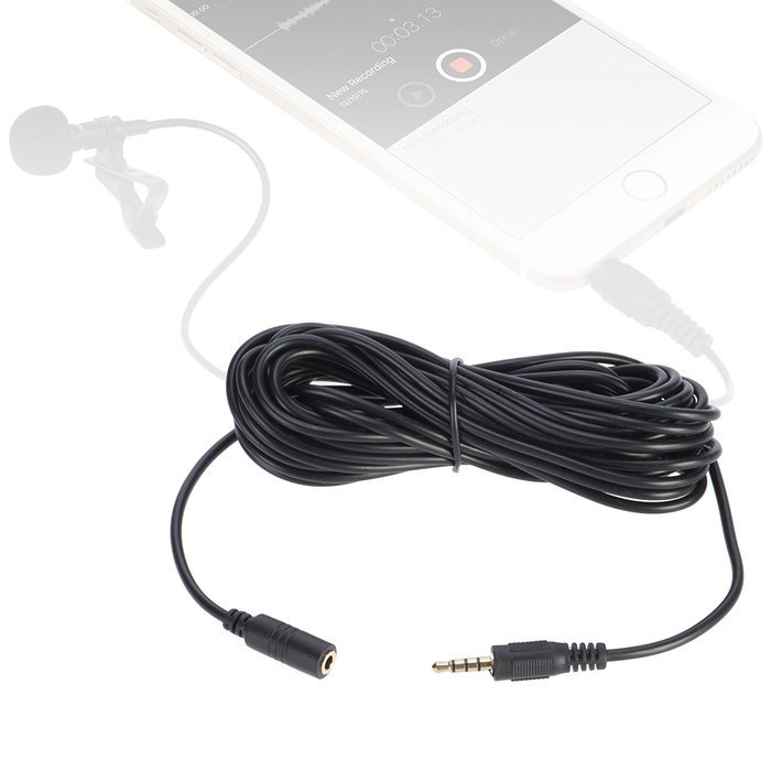 Eaton 20 foot (6m) 3.5mm TRRS Microphone Extension Cable for Smartphones N2