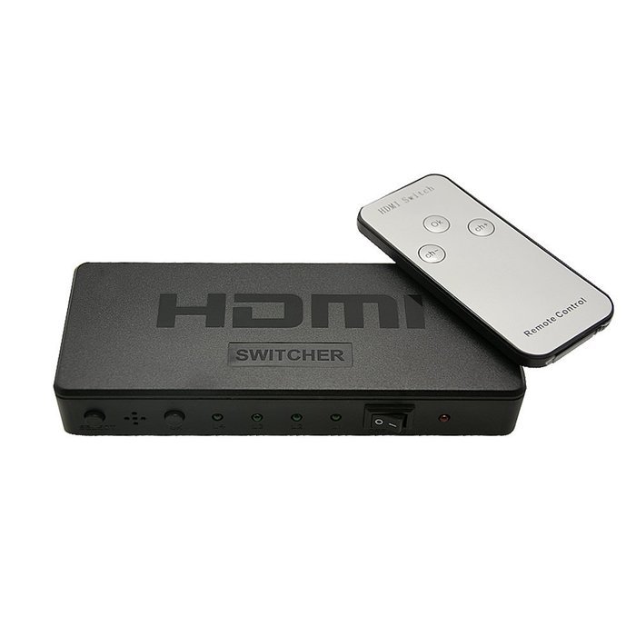 4 port HDMI 4K X 2Kswitcher LinkS 4 in 1 out HDMI Switch 1080P/HDMI 1.4a Supports 3D with IR Wireless Remote and... N3
