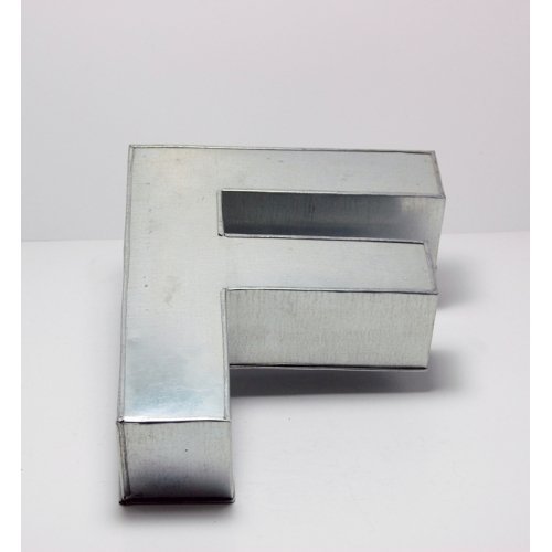 14" ALPHABET "F" BIRTHDAY WEDDING ANIVERSARY CAKE TIN