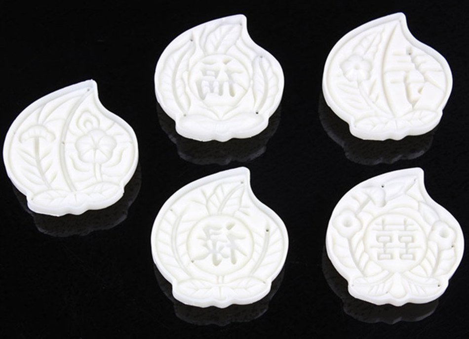 Viris Tote Cake Decoration Mould Pink Set 50g Round Moon Cake Mold N8