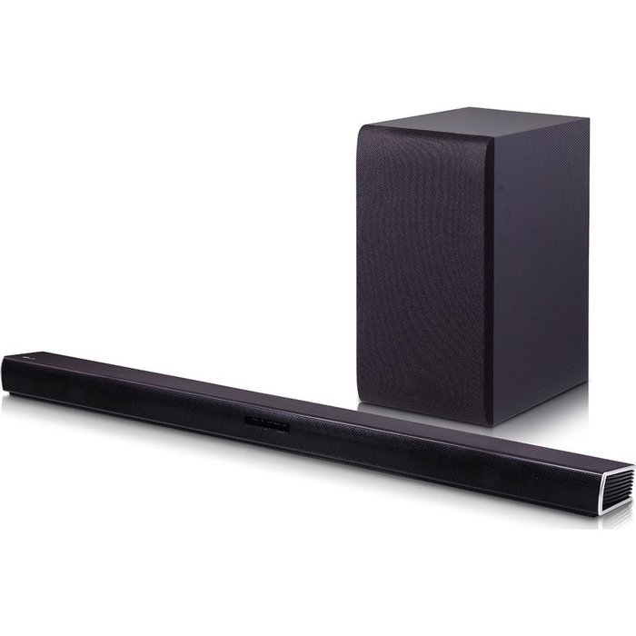 LG SH4 2.1ch 300W Sound Bar with Wireless Subwoofer + Bluetooth Connectivity Bundle includes Sound Bar with Subwoofer... N5