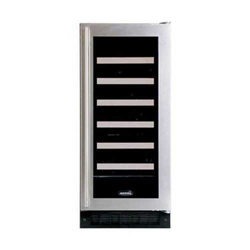 Marvel 30WCM-BS-G-L Wine Cellar with Glass Door, Left Hinge, 15-Inch, Stainless Steel