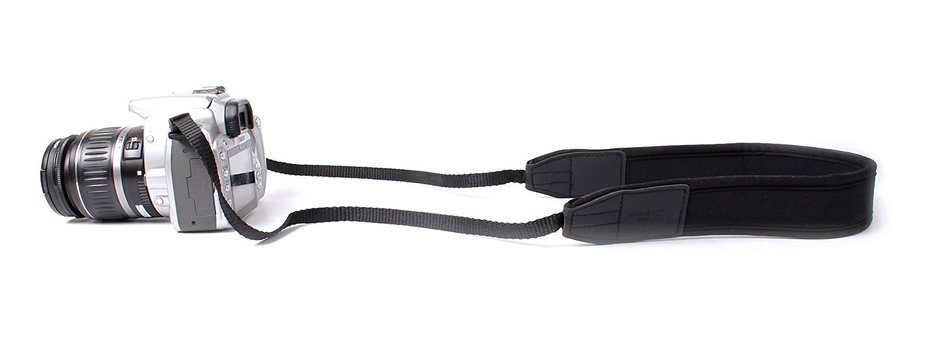 DURAGADGET Black Secure & Compact Neck Strap With Adjustable Length For Canon EOS 7D, Canon EOS 350D, Canon EOS... N2