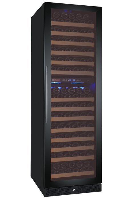 Allavino Classico Series 172 Bottle Dual-Zone Wine Refrigerator Right Hinge Black Glass Door N2