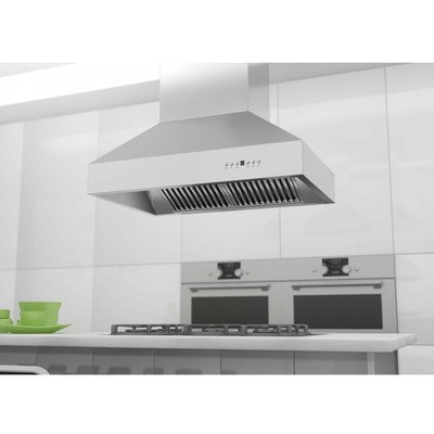 Z Line 597-304-36 900 CFM Outdoor Wall Mount Range Hood, 36", Stainless Steel