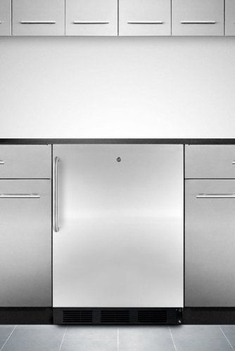 Summit ALB753LBLCSS 24" 5.5 cu.ft. ADA Compliant Undercounter Refrigerator with Automatic Defrost Front Lock Adjustable... N2