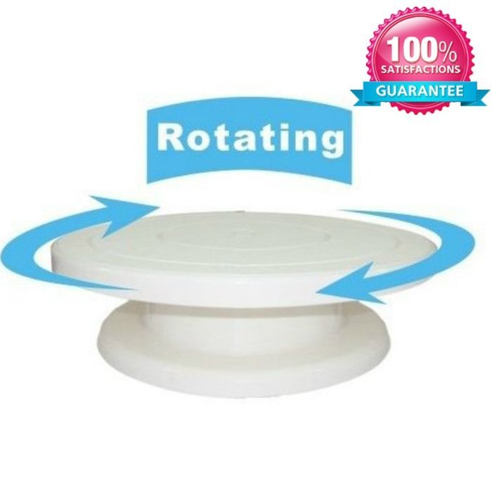 CAKE STAND. White Cake Stand 28 cm, Cake Rotating Stand, Cake Revolving Stand, Cake Decorating Turntable. Cake... N8