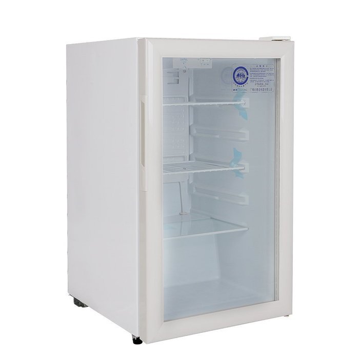 160 Liter Glass Display Showcase 1-Door Beer Soda Beverages Upright Cooler Refrigerator Cabinet Compact Mini Fridge...
