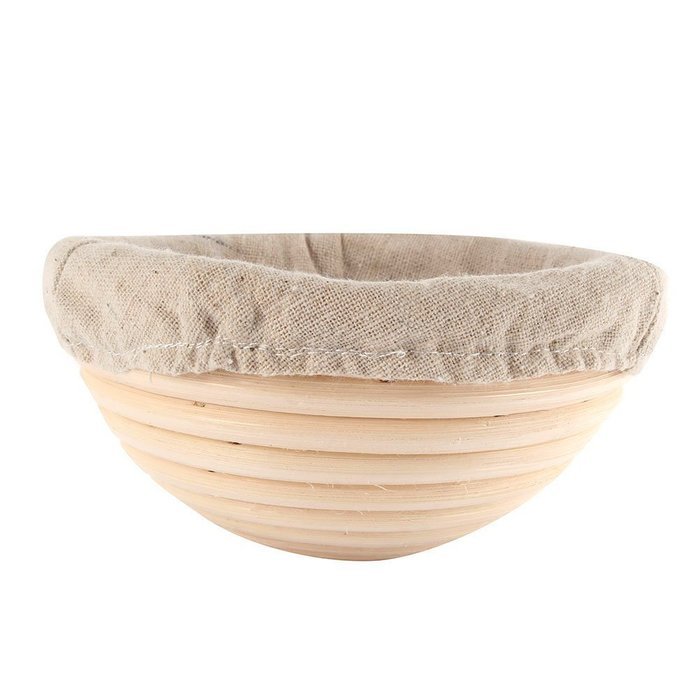 Gsha Retro Natural Rattan Round Banneton Brotform Dough Bread Proofing Proving Basket N2