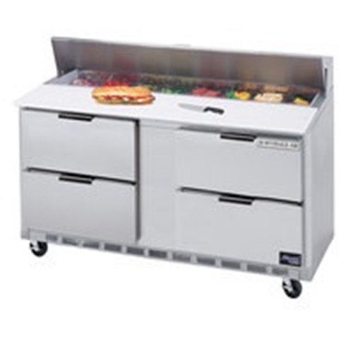 Beverage-Air SPED60-16C-4 60" Four Drawer Refrigerated Salad/Sandwich Prep Table
