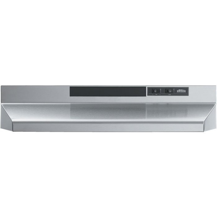 Broan F403011 Two-Speed Four-Way Convertible Range Hood, 30-Inch, White on White