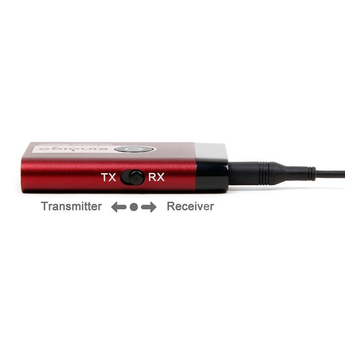 Indigo BTRT1 Advanced Bluetooth 4.1 Transmitter and Receiver 2-in-1 Switchable Adapter for TVs and Home Stereos... N12