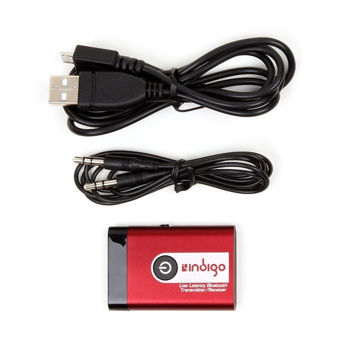Indigo BTRT1 Advanced Bluetooth 4.1 Transmitter and Receiver 2-in-1 Switchable Adapter for TVs and Home Stereos... N13