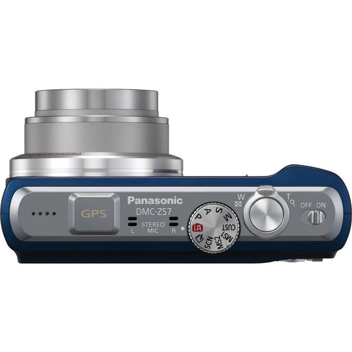 Panasonic Lumix DMC-ZS7 12.1 MP Digital Camera with 12x Optical Image Stabilized Zoom and 3.0-Inch LCD (Blue)...