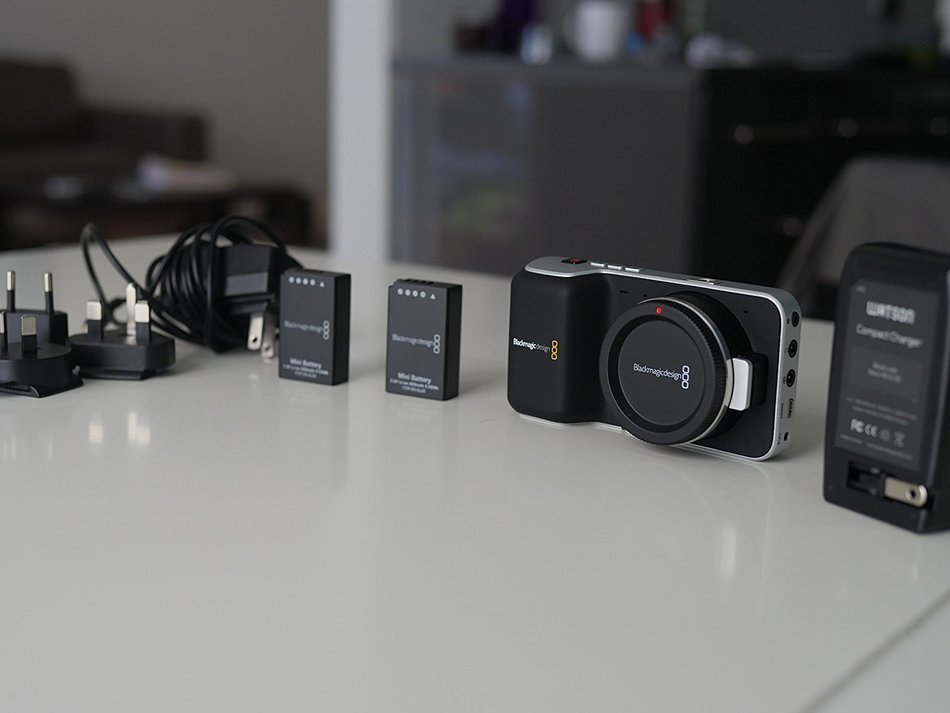 Black Magic Pocket Cinema Camera BUNDLE (Camera Body + 2 Black Magic Batteries + Watson Charger) N5