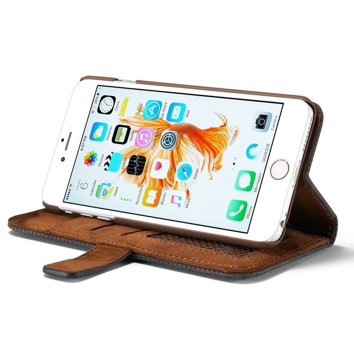 TYoung Retro Style Multi-function Folio Magnetic Wallet Case Cover for iPhone 7, Classic Breathable Artificial... N20