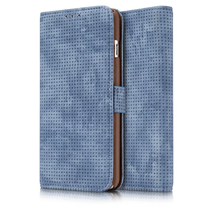 TYoung Retro Style Multi-function Folio Magnetic Wallet Case Cover for iPhone 7, Classic Breathable Artificial... N21