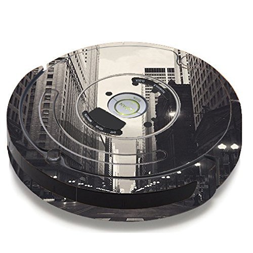 Skin Decal Vinyl Wrap For IRobot Roomba 650 655 Vacuum / City Street