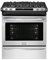 Frigidaire Gallery FGDS3065PF 30" Slide in Dual-Fuel Range in Smudge-Proof Stainless Steel