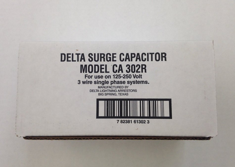 Delta CA302-R 2-Pole 125/250V Single Phase Surge Capacitor